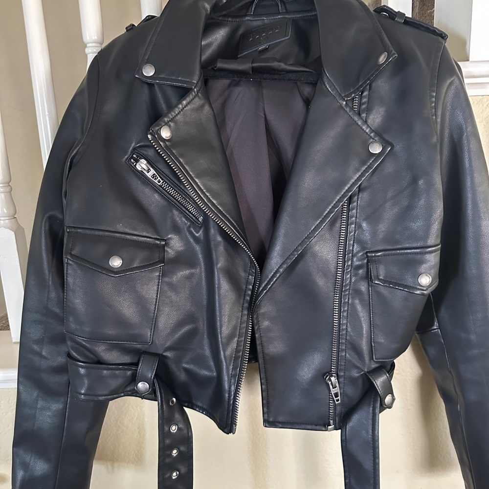 Black Leather Jacket by Blank